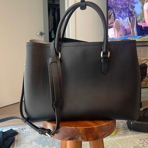 Italic (Prada Influenced) Luxury Claire Leather Double Gusset Tote
